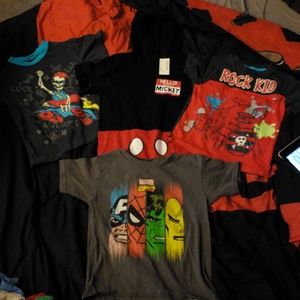Lot of 4 Boys shirts.